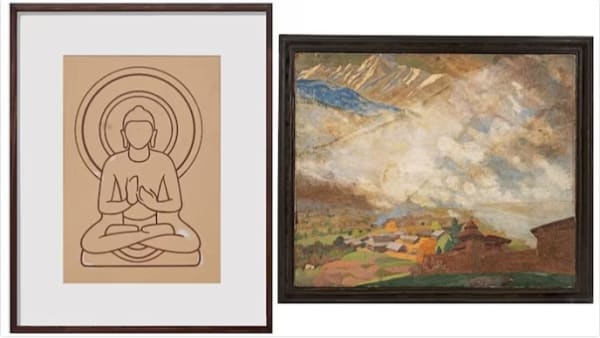 MAN OF MANY WORLDS: Works by Lalit Mohan Sen on display at the exhibition