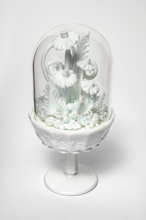 Amber Cowan, Grapes and Leaves Cloche in Milk, 2024