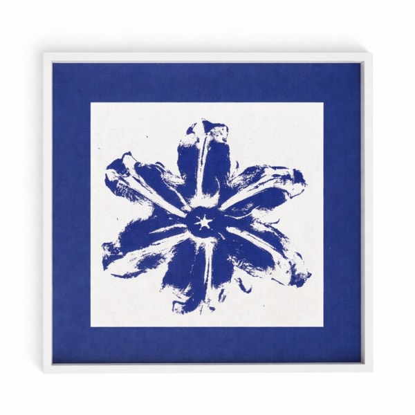 Rubem Robierb, Power Flower - Blue on White