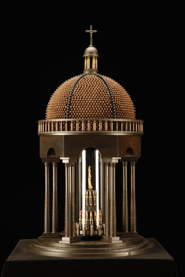 Al Farrow, THE MIDDLE FINGER OF SANTO GUERRO, 2021-2022