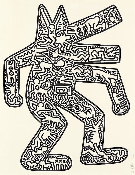 Dog, 1986 Lithograph, on BFK Rives paper, with full margins. Signed, Numbered and Dated in Red Pencil. Edition of 40,...