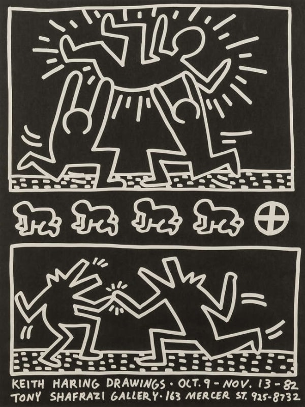 Tony Shafrazi Gallery Poster, 1982 Offset lithographic poster, on thin wove paper, published by Tony Shafrazi Gallery, New York, the...