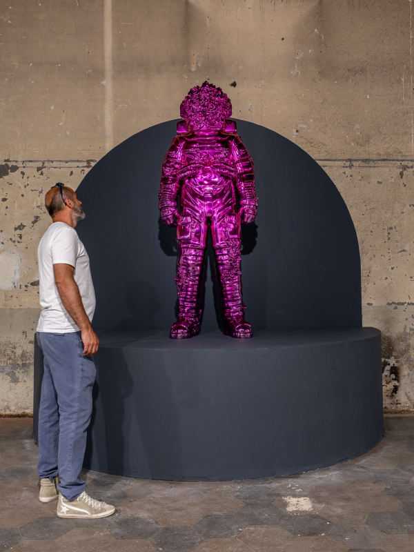 Spaceman Shine Artwork with Filippo Tincolini at Paratissima event