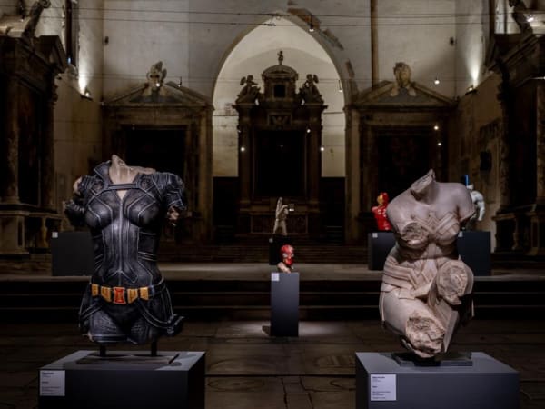 Installation view, interior of the Church of Sant'Agostino.
