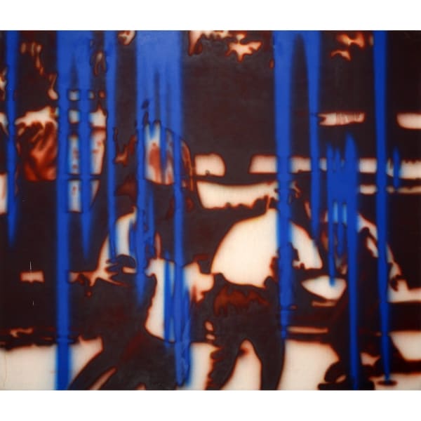 "Kalte Strahlung" (Aus der Serie: Kalte Strahlung), 1972/73 Acryl auf Leinwand (Luftpinsel) 160 x 188 cm