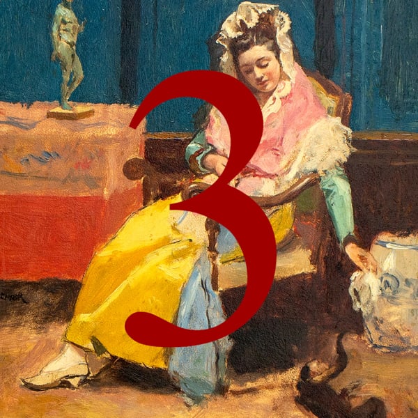 Jean Jaques Henner, Damenbildnis mit Affen