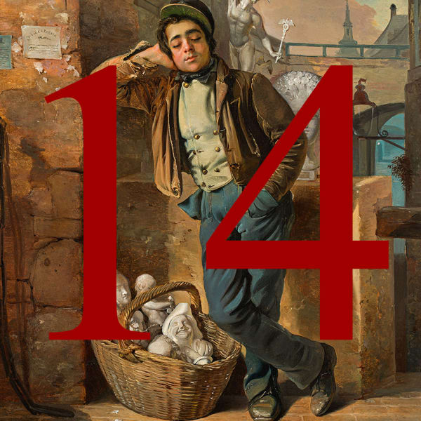 Eduard Swoboda , Der Schlummernde Gipsfigurenverkäufer