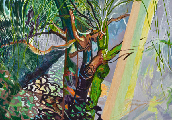 Fang Wei - Fiery foliage 火红树, 2021