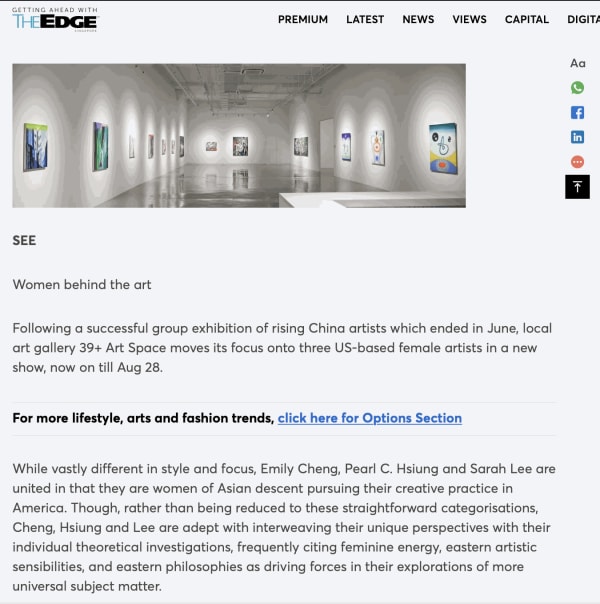 THE EDGE SINGAPORE - Weekout (Aug 1): The Capitol Kempinski, Moët Hennessy Diageo, 39+ Art Space, Raffles City, Anything Good