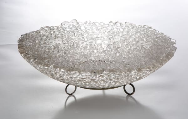 Glass Bowl with Tripod Base
