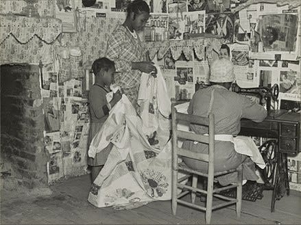 Sewing A Quilt, Gee's Bend, !937
