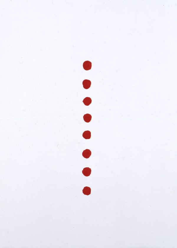 Kishio Suga that appears-2 2007 Acrylic on paper 77.0 x 54.5 cm 8,000USD