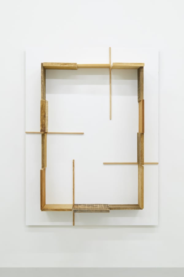 Kishio Suga Law of Surrounded Scenery 2018 Wood, Acrylic 180.0 x 134.7 x 34.3 cm 60,000USD