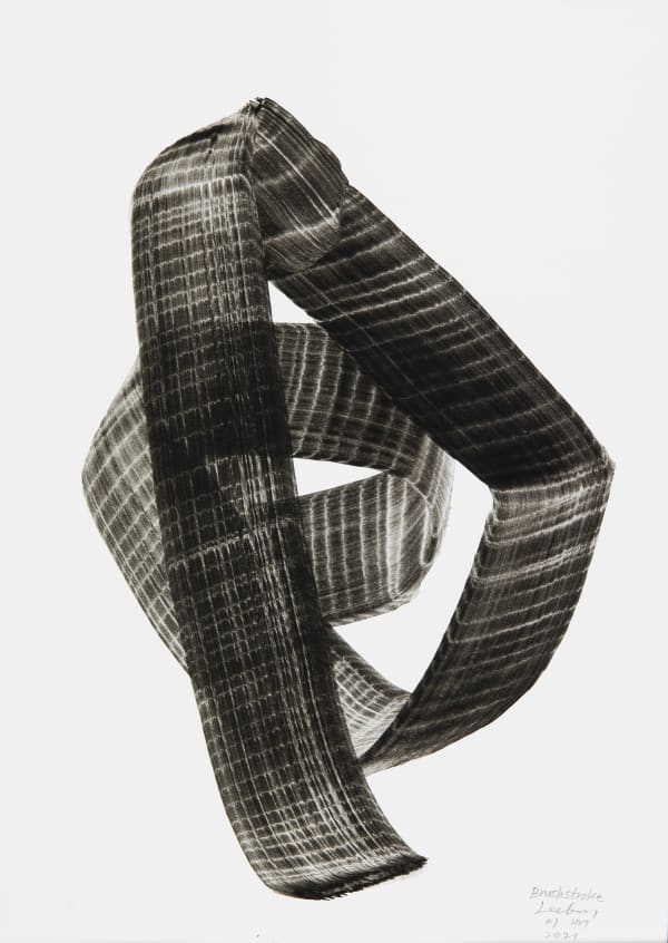 Lee Bae Brushstroke 2021 Charcoal Ink on Paper 29.5 x 21cm 8,000 USD