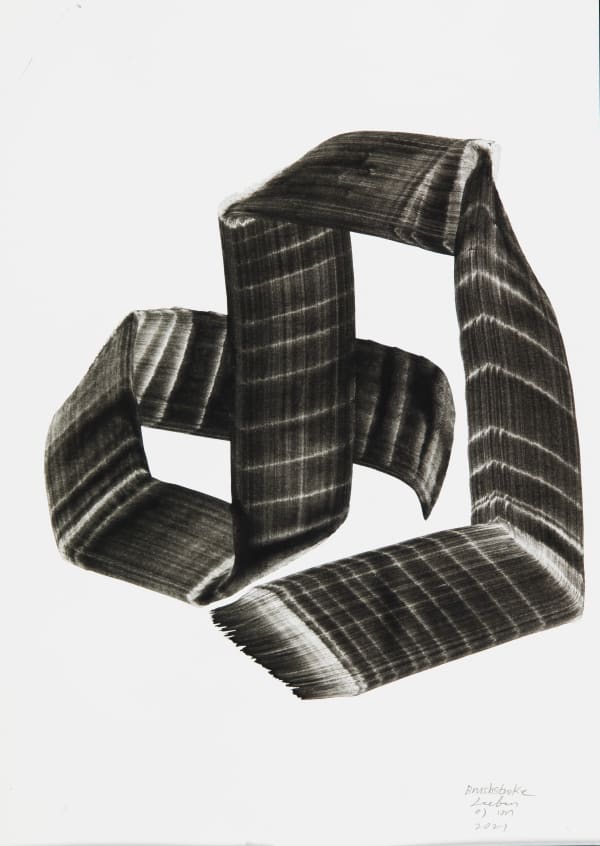 Lee Bae Brushstroke 2021 Charcoal Ink on Paper 29.5 x 21cm 8,000 USD