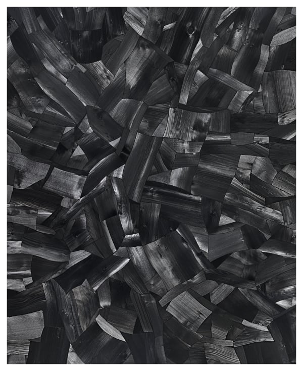 Lee Bae Issu du feu K-21, 2003 Charcoal on Canvas 162 × 130 cm $180,000 USD