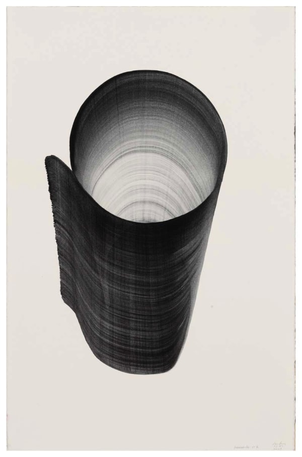 Lee Bae Brushstroke-11h, 2023 Charcoal Ink on Paper 102 x 66 cm $36,000 USD