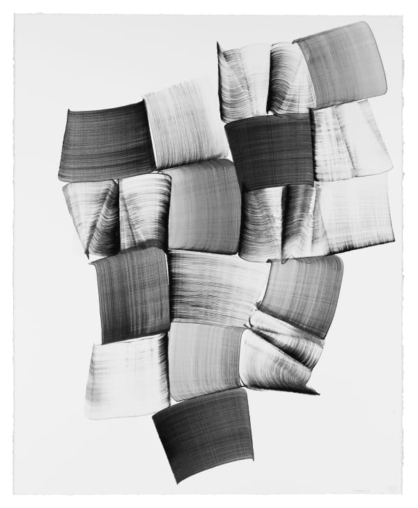 Lee Bae Brushstroke D16, 2024 Charcoal Ink on Paper 162 x 130 cm $60,000 USD