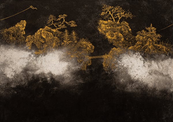 Jo Jong Sung Cloud Landscape, 2021 Pigment on Korean paper 31.2 x 44.2 cm $4,000 USD