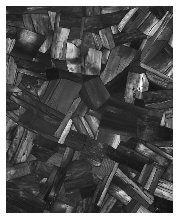 Lee Bae Issu du feu -4cd, 2000 Charcoal on Canvas 100 x 80 cm $ 115,000 USD