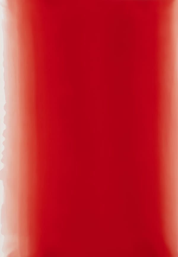 Kim Taek Sang Breathing light-Red in red 25-5, 2025 Water acrylic on canvas 167 x 114 x 4 cm $ 60,000 USD