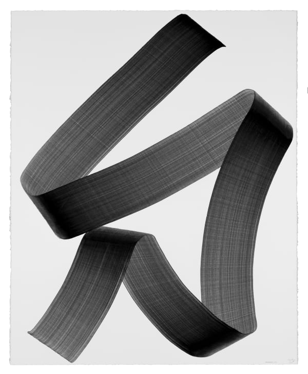 Lee Bae Brushstroke-J29, 2025 Charcoal ink on paper 162 x 130 cm 63 3/4 x 51 1/8 in. $ 60,000 USD