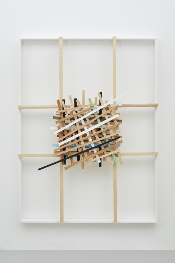 Kishio Suga Stacked voids, 2019 Wood, acrylic 180.5 x 135 x 24.2 cm $60,000 USD