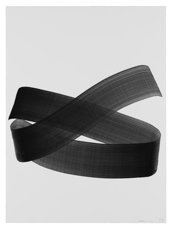 Lee Bae Brushstroke S23, 2024 Charcoal ink on paper 130 x 97 cm $48,000 USD