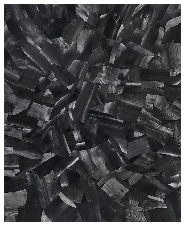 Lee Bae Issu du feu K-21, 2003 Charcoal on canvas 162 x 130 cm $180,000 USD