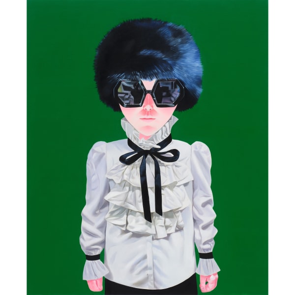 Lee So Yeun Black Hat 2024 Oil on Canvas 116.8 x 91 cm