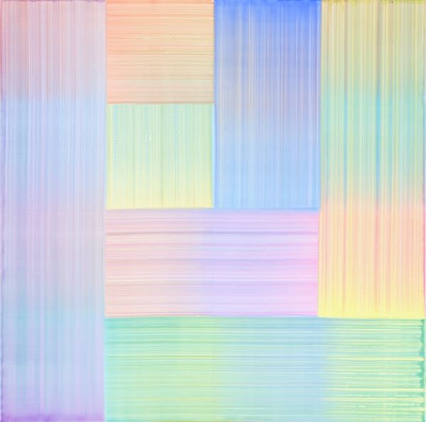 Johyun Gallery Bernard Frize Bakeit 2025 Acrylic And Resin On Canvas 120 X 120 Cm