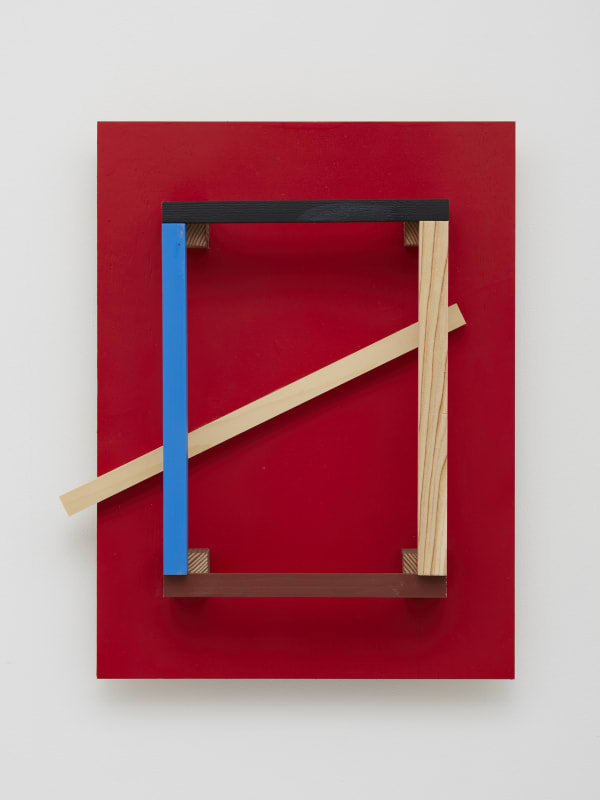 Kishio Suga Surrounded Void in the Distance 2019 wood, acrylic 59.2 x 44.6 x15.3 cm