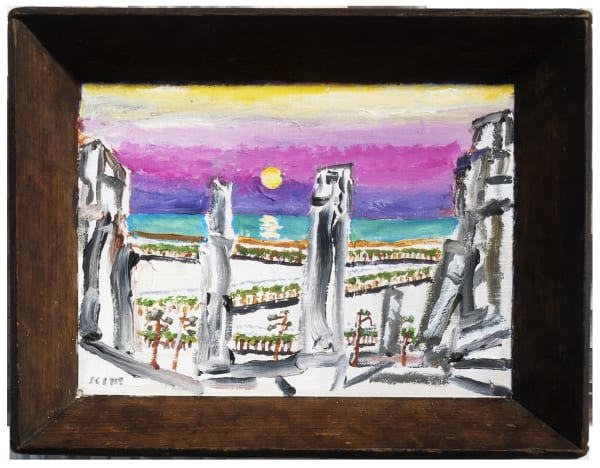 Kim Chong Hak Untitled, 1996 Acrylic on Wooden Tray Painting 22 x 30.5 cm Tray 31 x 39.5 x 6 cm 16,000 USD