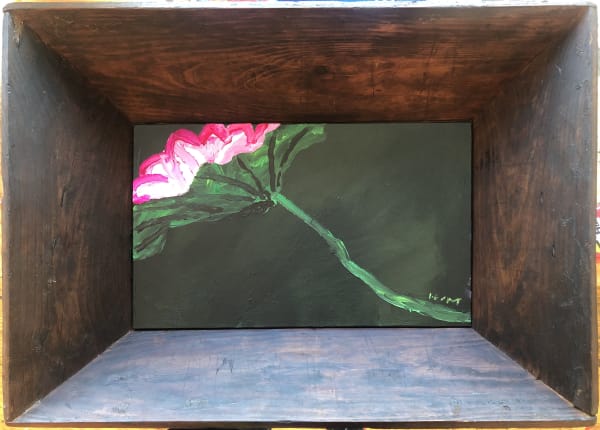 Kim Chong Hak Untitled, 2006 Acrylic on Wooden Tray Painting 24.3 x 38.9 cm Tray 41.8 x 56.1 cm 27,000 USD