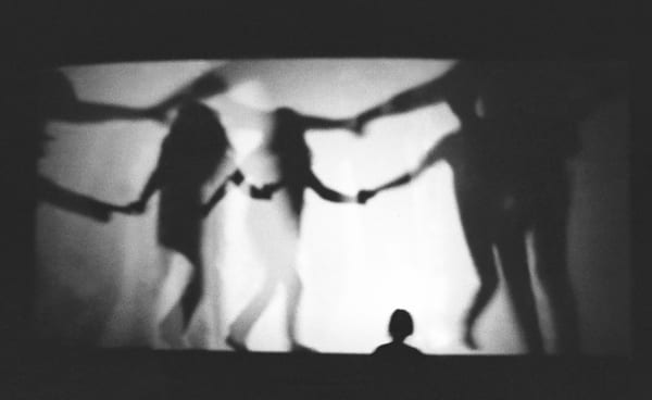 Documentation of 'Shadow Play' performance with David Tudor, 1969