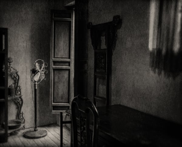 FLORE, Cette moiteur toujours Tirage argentique à l’agrandisseur réalisé par l’artiste, teinté au thé et ciré 45 x 55 cm