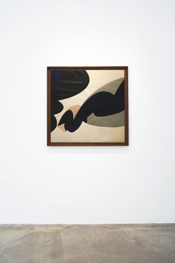 Jesse Willems The Summit, 2024 Handcut collage 90,5 x 91,5 cm