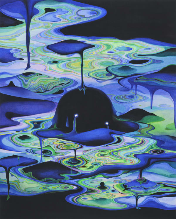 Diver, acrylic on canvas, 162.2x130.3cm, 2023