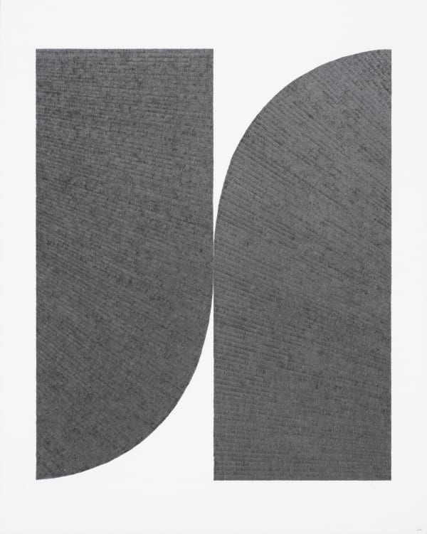 MONO #05, pencil on paper, aluminium, 59.5x47.5cm, 2022