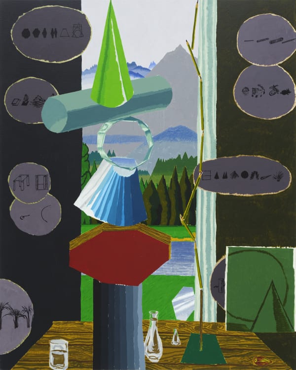 불가능한 대화들 Impossible Talks, watercolor on canvas, 162.2x130.3cm, 2022