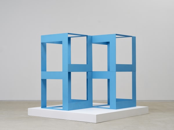2 by 2 Grid, steel plate, acrilyc paint, 100x100x100cm, 2021