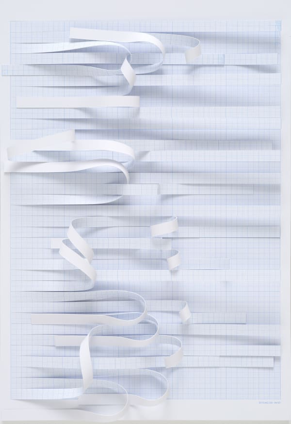 탈주 연작 7 (The Escape #7), grid paper, 27x39cm, 2021