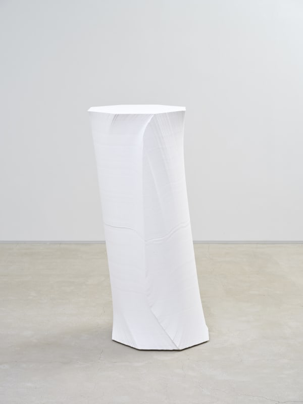 Octagon-Foam(#54), polystyrene foam, plaster, paint, 54x54x130cm, 2021