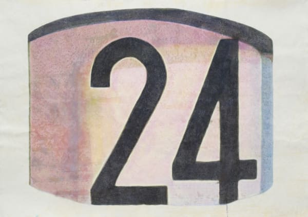 Today 24, acrylic, graphite, and glue on paper, 150x210cm, 2023