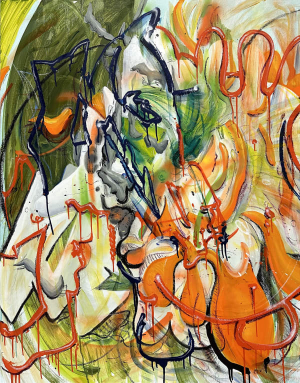 DnD10, spray paint and oil on canvas, 116x91cm, 2023_jpeg
