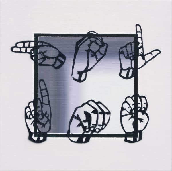 HOLD ME 47, mixed media, 35x35cm, 2021