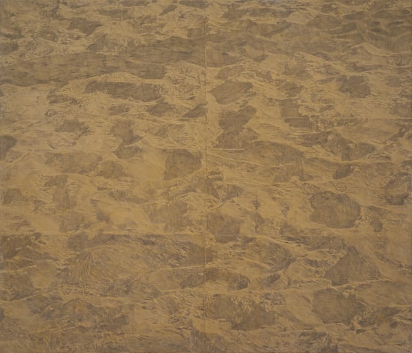 Desert, graphite and acrylic on canvas, 45.5x53cm, 2021