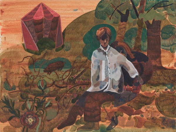 James Owens, I’m sorry, I have to be with my pigs, oil on canvas, 60 x 80 cm, 2024