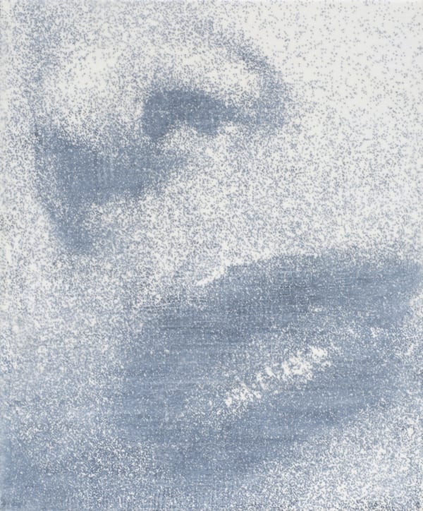 Reuben Beren James, Untitled, ink, paper and encaustic wax on 19mm wooden panel, 30 x 25 cm, 2024