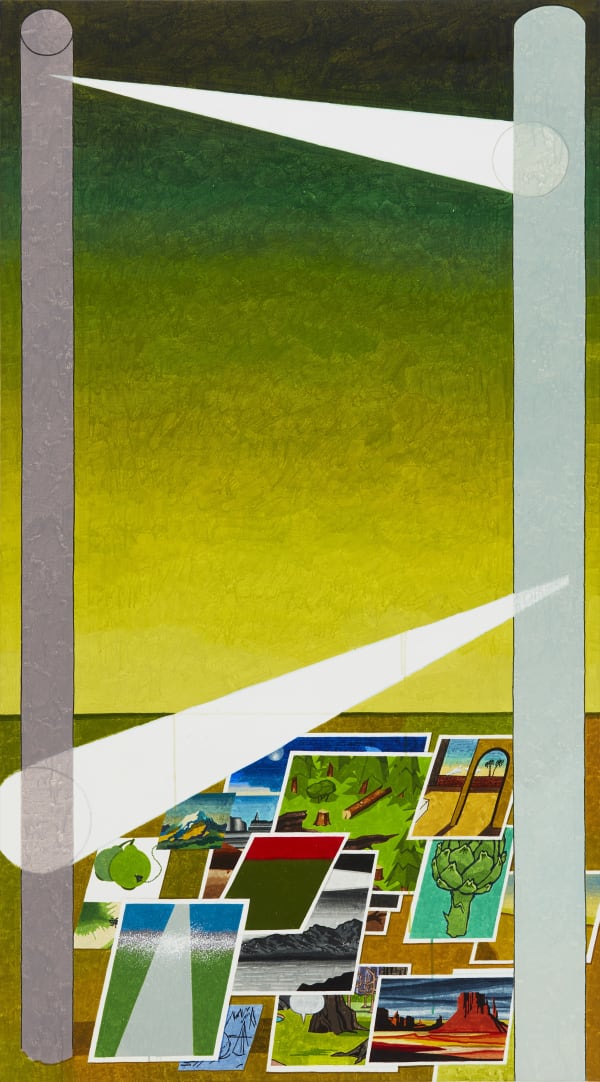 탐색과 간격 Searching in the Distance, watercolor on canvas, 180x100cm, 2020